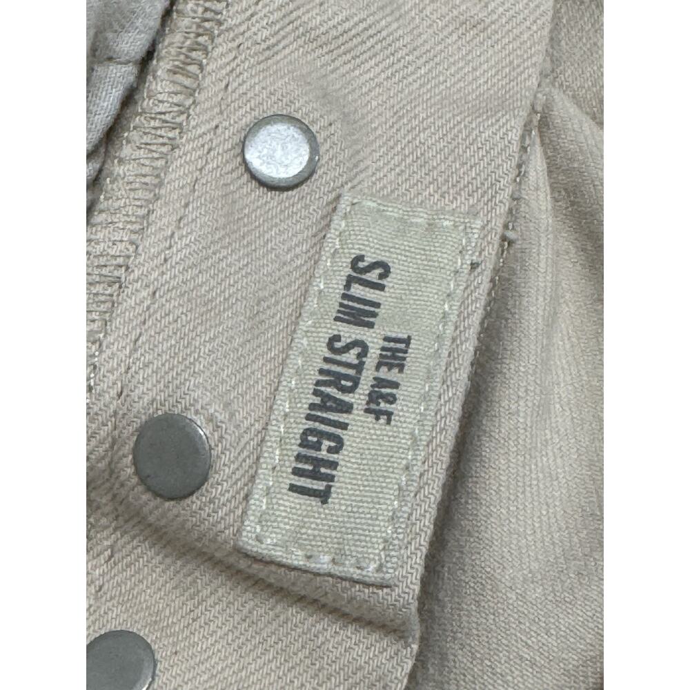 Abercrombie & Fitch Men 34x32 Tan Button Fly Slim Straight Leg Jeans Casual - Picture 6 of 10